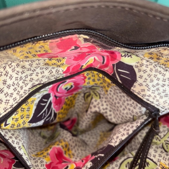 Vera Bradley quilted brown tote handbag great condition - Picture 6 of 8